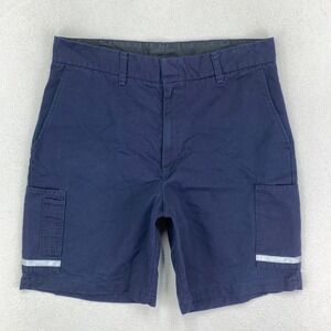 FedEx Shorts Mens 36 Blue Employee Reflective Cargo Driver Stan Herman